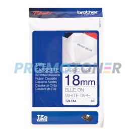BROTHER TZE-FA4 NIEBIESKI NA BIAŁYM KASETA Z TAŚMĄ DO P-TOUCH CUBE PLUS PT-P710BT