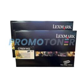 Lexmark C792 Toner Black Extra High Yield 2 Pack