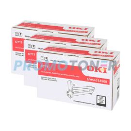Oki C711 Image Drum Black Pack Of 3
