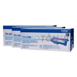 Brother TN-3390 Toner Ctg Black 12K Pack Of 3