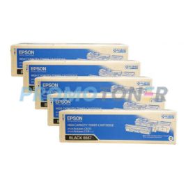Epson 0557 Toner Cart Black High Yield Pack Of 5