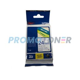 BROTHER TZE-253 NIEBIESKI NA BIAŁYM KASETA Z TAŚMĄ DO P-TOUCH CUBE PLUS PT-P710BT