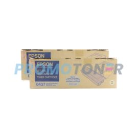 Epson 0437 Toner Cartridge Black Pack Of 2