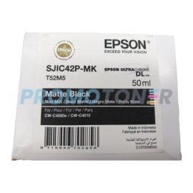 EPSON T52M5 SJIC42P-MK C13T52M540 MATOWA CZERŃ TUSZ DO CW-C4000E (BK)