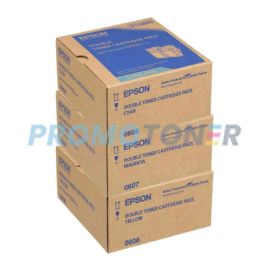 Epson 0606-0608 Toner CMY Pack of 3