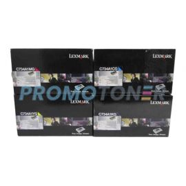Lexmark C734 Toner CMYK Pack of 4
