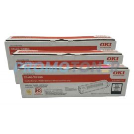 Oki C8600/C8800 Toner Black 3 Pack
