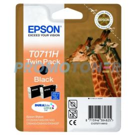 EPSON T0711H C13T07114H10 CZARNY TUSZ - 380 STRON DO STYLUS D78