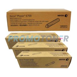 Xerox Phaser 6700 Toner High Yield and Drum Black Pack of 4