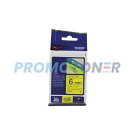 BROTHER TZE-611 CZARNY NA ŻÓŁTYM KASETA Z TAŚMĄ DO GL-100