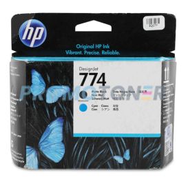 HP 774 P2W01A MATOWA CZERŃ I CYJAN TUSZ DO DESIGNJET Z6610 60IN