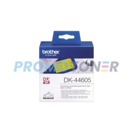 BROTHER DK-44605 CZARNY NA ŻÓŁTYM TAŚMA P-TOUCH DO QL-500