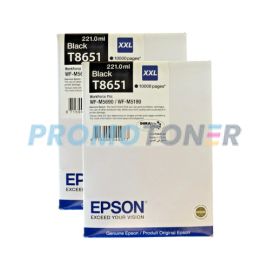 Epson T8651 Ink Cartridge Black Pack Of 2