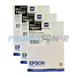 Epson T8651 Ink Cartridge Black Pack Of 3