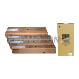 Sharp MX-4110N Toner CMYK and Waste Toner Container Pack of 5