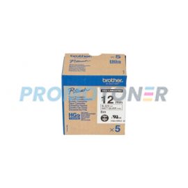 BROTHER HGE HGE-M931V5 CZARNY NA MATOWYM SREBRNYM KASETA Z TAŚMĄ DO PT-3600
