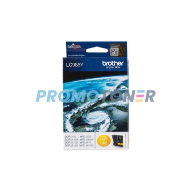 BROTHER LC-985Y JAUNE ENCRE - 260 PAGES POUR DCP-J125