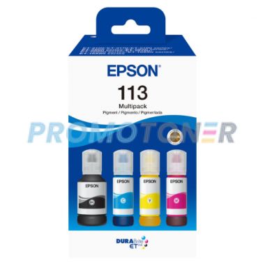 EPSON 113 C13T06B640 CIAN MAGENTA AMARILLO NEGRO TINTA - 6000 B/W PAGES PARA ECOTANK ET-16605