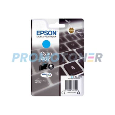 EPSON 407 C13T07U240 CIAN TINTA - 1900 PÁGINAS PARA WORKFORCE PRO WF-4745