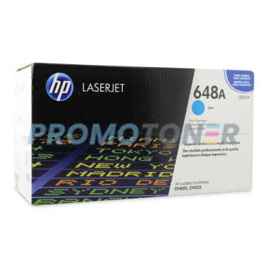 HP 648A CE261A CIAN TÓNER - 11000 PÁGINAS PARA COLOR LASERJET ENTERPRISE CP4025DN