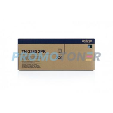 BROTHER TN-3280-2PK BLACK TONER - 16000 PAGES FOR DCP-8070D