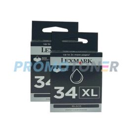 Lexmark 34XL Ink Cartridge Black High Yield Pack Of 2