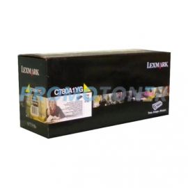 LEXMARK C780A1YG YELLOW TONER - 6000 PAGES FOR C-780DN