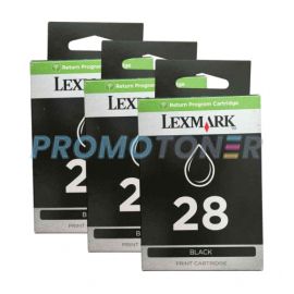 Lexmark 28 Ink Cartridge Black Pack Of 3