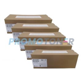 Sharp MX-C607P Toner Cartridge Black Pack Of 5