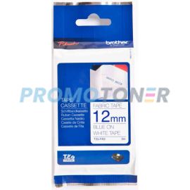 BROTHER TZE-FA3 BLUE ON WHITE P-TOUCH TAPE FOR GL-100