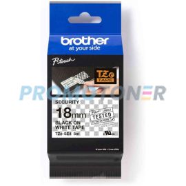 BROTHER TZE-SE4 BLACK ON WHITE TAPE CASSETTE FOR PT-3600