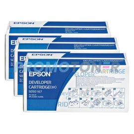 Epson EPL-6200 6200L Developer Cartridge Pack Of 3