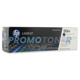 HP 206X W2110X BLACK TONER - 3150 PAGES FOR COLOR LASERJET PRO M255DW