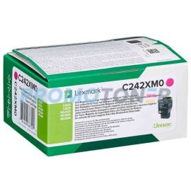 LEXMARK C242XM0 MAGENTA TONER - 3500 PAGES FOR C2425DW