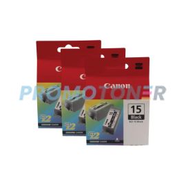 Canon BCI-15 Twinpack Ink Black 3 Pack