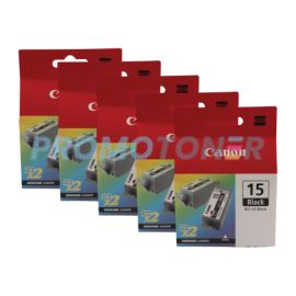 Canon BCI-15 Twinpack Ink Black 5 Pack