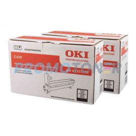 Oki C610 Image Drum Black Pack Of 2