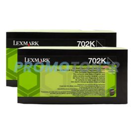 Lexmark 702 Toner Black 2 Pack