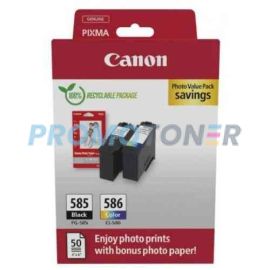 CANON CL-586 PG-585 6205C004 BLACK / COLOR INK - 180 B/W PAGES FOR PIXMA TS7650I
