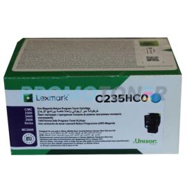 LEXMARK C235HC0 CYAN TONER - 2300 PAGES FOR C2425DW