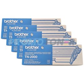 Brother TN-2000 Toner Black 5 Pack
