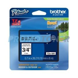 BROTHER TZE-541 BLACK ON BLUE TAPE CASSETTE FOR P-TOUCH CUBE PLUS PT-P710BT