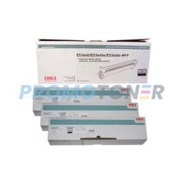 Oki ES3640e Toner and Drum Black Pack of 4