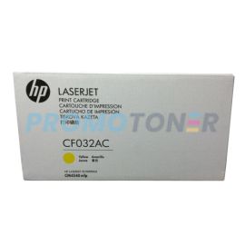 HP CF032AC YELLOW TONER - 12500 PAGES FOR COLOR LASERJET ENTERPRISE CM4540