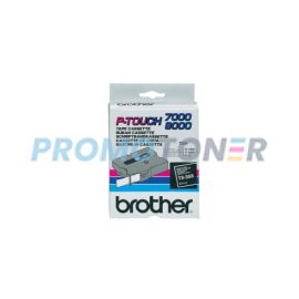 BROTHER TX TX-355 WHITE ON BLACK TAPE CASSETTE FOR PT-30