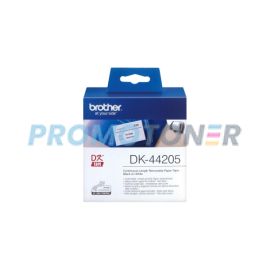BROTHER DK-44205 BLACK ON WHITE P-TOUCH TAPE FOR QL-500