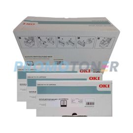 Okidata ES7470dfn MFP Toner and Drum Black Pack of 4