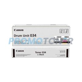 Canon 034 Toner Black and 034 Drum Unit Black Pack of 2