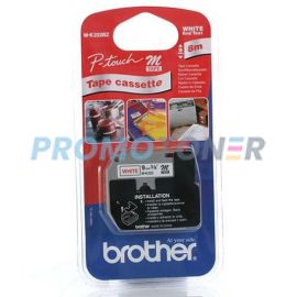 BROTHER M-K222BZ RED ON WHITE TAPE CASSETTE FOR PT-100
