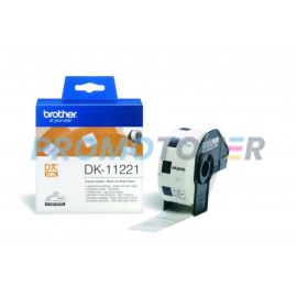 BROTHER DK-11221 BLACK ON WHITE LABELS FOR QL-500